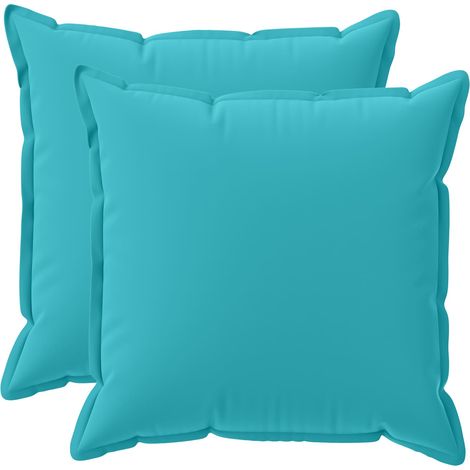 vidaXL Funda de almohada 2 uds. HOUTEN Tuquesa 80 x 80 cm Poliéster (1/2)