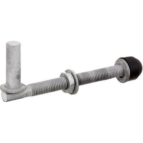 Alberts 410650 Gonds  une paire, a visser, reglable  galvanises a chaud  cote axe 13 mm  longueur 140 mm  filetage M12