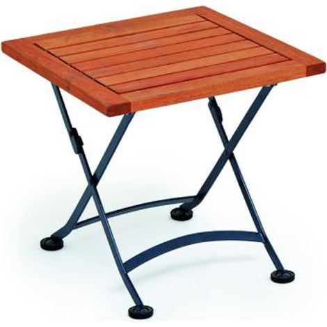 Hocker Schloßgarten 45x45cm Stahl Eukalyptus (1/2)