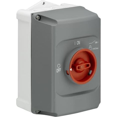 COFFRET IP65 POUR MS116-MS/MO132-BOIT. GRIS POIGNEE ROUGE 1SAM201911R1012 ABB H442163