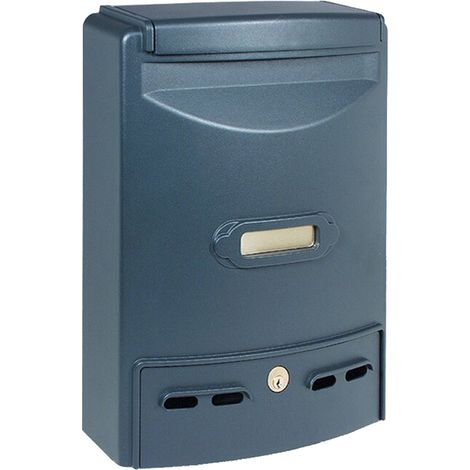 Cassetta Postale Per Riviste Grigio Ghisa Alluminio Pressofuso 29x10x39cm (1/3)