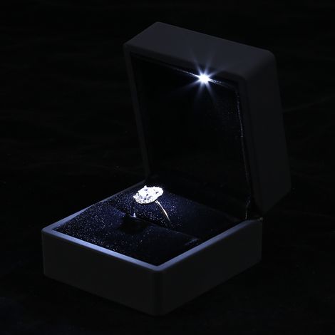 LED-beleuchteter Verlobungsring, Schmuckständer für Hochzeiten, Geschenkbox (Ringbox) (1/5)