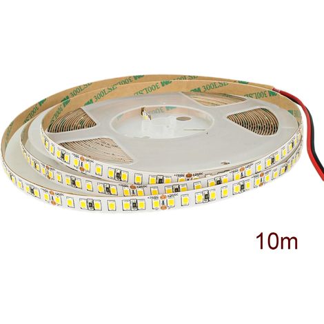 24V Bobina Striscia Led Da 10 Metri IP20 6000K 12W/M 1600 smd 2835 2000 LM/M Passo 8mm (1/3)