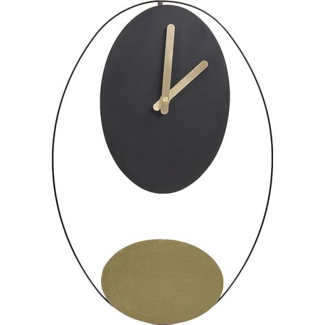 Wanduhr MANIGOD 32 cm Metall Schwarz