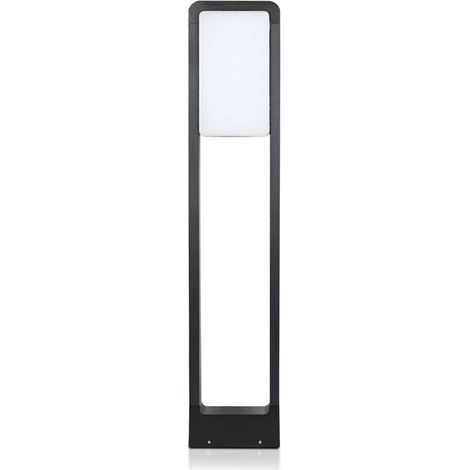 Baliza LED V-TAC de 10 W con chip Samsung, cuerpo negro, blanco cálido, IP65