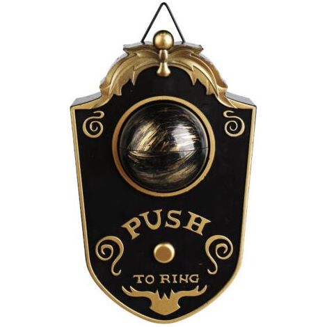BUNTHAUS Halloween décoration de sonnette borgne LED électrique émettant de la lumière son globe oculaire bar sonnette pièce secrète accessoires délicats (noir) (1/5)