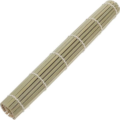Tapis de bambou pour la fabrication de sushis, compatible avec la fabrication de sushis (1 pièce). (1/5)