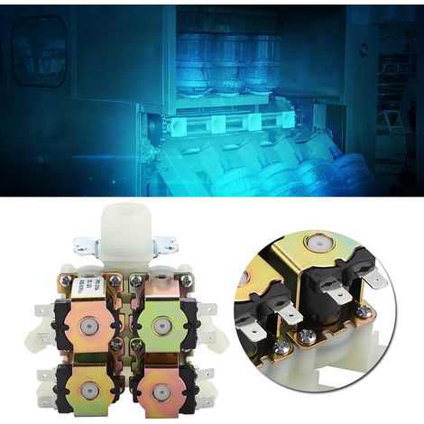 12 V DC DN20 G3/4" 1 Eingang 4 Ausgänge Elektromagnetisches Kunststoffventil, normalerweise geschlossen, Wasserablassventil (1/5)