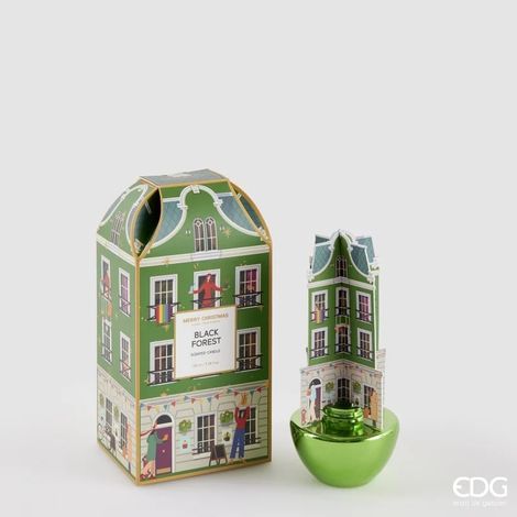 EDG Enzo De Gasperi Profumatore Bottiglia di Natale Rue de Rivoli 100 Ml H 22 Cm Black Forest Vert