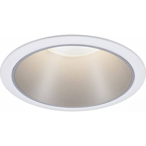 Paulmann 93398 Luminaire à LED encastrable LED GU10 10 W blanc mat, argent