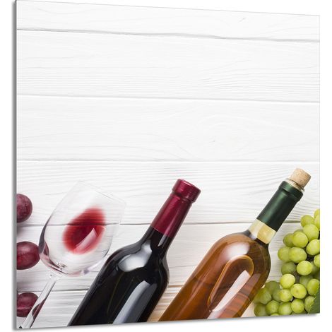 GLASPLATTE FÜR KÜCHE 60x65 Wein (1/5)