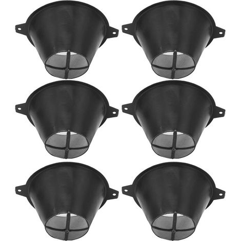 Lot de 6 Filtres à Peinture en Plastique avec Filet en Nylon Fin et Réutilisable pour les Résidus Alimentaires à Base D'eau 100 mm. (1/5)