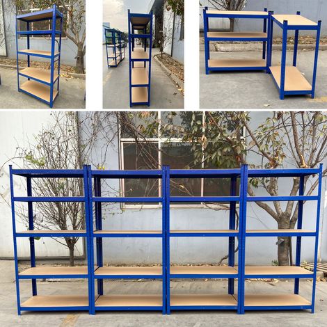 Étagère robuste étagère de rangement étagère enfichable étagère D'atelier étagère de sous-sol système D'étagères 180cm