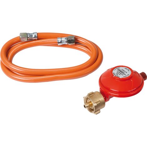 ROTHENBERGER Industrial Set 1,5 m Gasschlauch & Druckregler Propan 50 mbar 2X G ¼ Zertifiziert EN 16436-1 - 1500005307 (1/5)