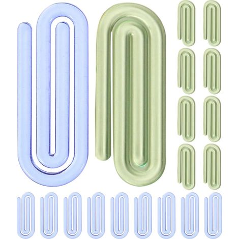 50 petites pinces à dossiers en plastique pour bureau (1/5)
