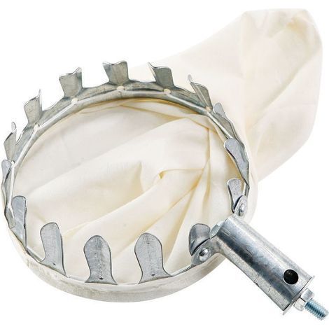 Ramasse-fruits avec sac en tissu - Ramasse-pomme avec sac en coton extra épais - Accessoire de jardinage pour pomme, orange, poire de pêche (diamètre 16 cm) (1/5)