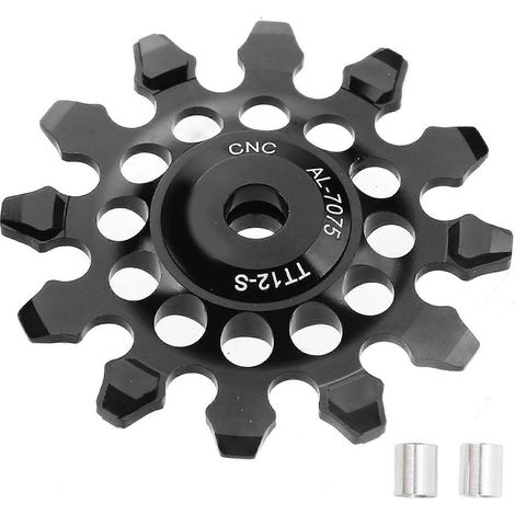 Dérailleur vélo roulette de guidage 12T en céramique, résistante à l'usure, pour dérailleur 7 à 12 vitesses, roue de renvoi arrière haute performance. (1/5)