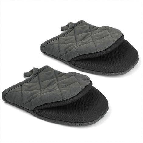 Hitzebeständige Silikon-Küchenhandschuhe, grau (1/5)
