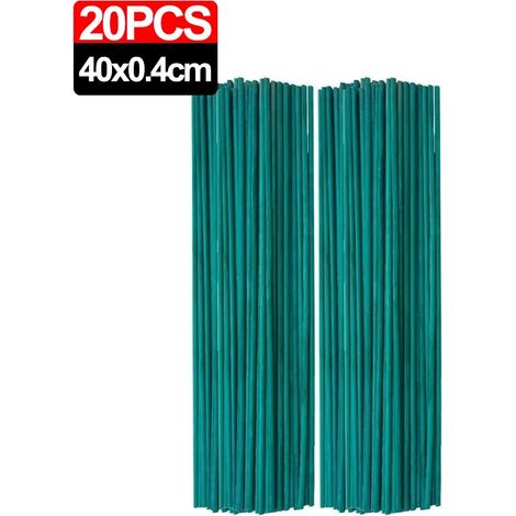 (20 pièces) Tuteurs pour plantes grimpantes, cannes en bambou, tuteurs pour plantes en pot, tuteurs pour tomates, supports pour fleurs, outils de jardinage (1/4)
