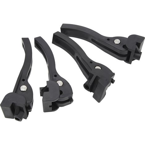 Lot de 4 couvre-bennes pliables en trois parties, rigides ou souples, avec fixations de rechange pour Ford (1/5)
