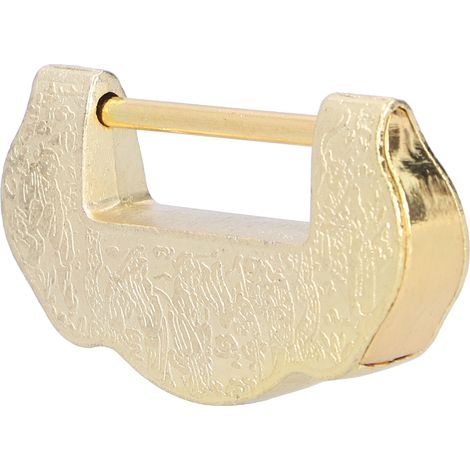 Union propice pour un siècle - Cadenas de style antique, style dynasties Ming et Qing, cadenas horizontal pour porte de meuble antique, couleur laiton (1/5)