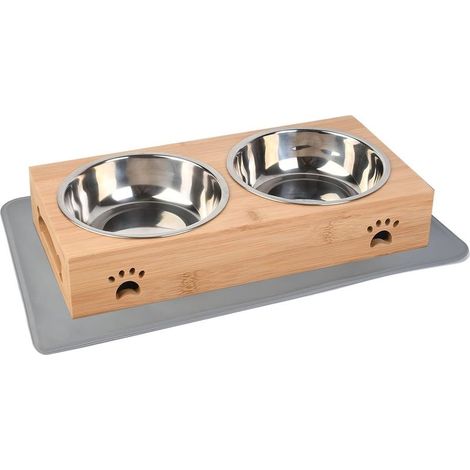 Kleiner hundenapf,Hunde futterstation, futternapf Hund erhöht, Fressnapf Katze, Hundenapf Kleine Hunde, Futternapf Katzen, Katzennapf Edelstahl, Hundenapf Unterlage (1/5)