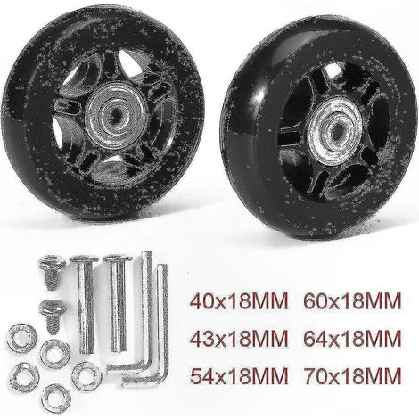 Universelles Radreparaturset für Koffer und Trolleys – 45 x 18 mm Gummilager, Ersatzteile (1/3)
