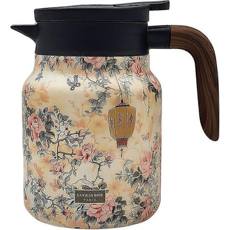 JANMIR-théière vintage à motif floral (1/4)