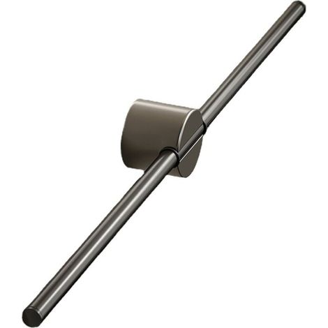 Porte-Serviettes En Aluminium Sans Percage Montage Unipolaire Minimaliste Gris Pistolet (1/4)