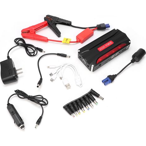 Pack batterie externe de démarrage voiture 4USB 100-240V, prise US, chargeur booster de batterie portable (1/5)