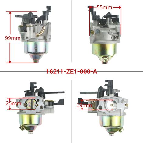 Wasserpumpe für Benzinmotoren mit Vergaser, kompatibel mit 168F-170, GX120, GX160, P19, P18 und 6.5H. (1/4)