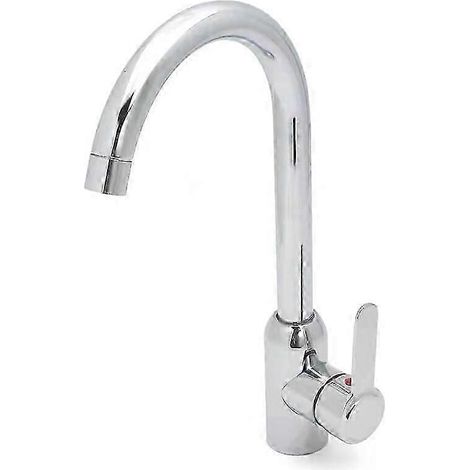 Mitigeur de robinetterie pour lavabo avec bec pivotant à 360° (1/5)
