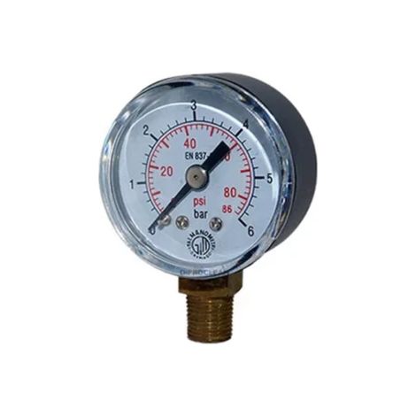 Manomètre sec diamètre 50mm 10 bar vertical NUAIR (1/3)