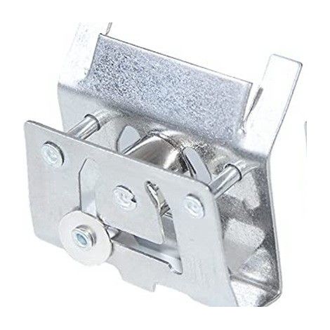 Butée coulissante en fer, verrou de poulie métallique à rail bas de 38 mm pour stores vénitiens, mécanisme de verrouillage du cordon. (1/5)