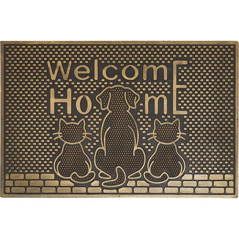 Andiamo Fußmatte Fera Welcome Home Tiermotiv 40 x 60 cm schwarz (1/2)