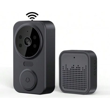 Kabellose smarte Video-Türklingel, HD-Kamera, Bewegungserkennung, Infrarot-Alarm, Sicherheitstürklingel, WLAN (1/5)