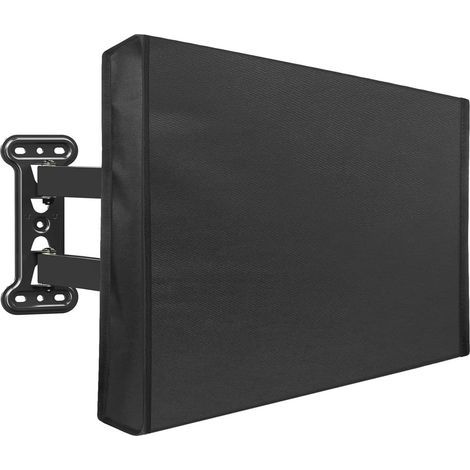 Telo protettivo per TV da esterno per televisori da 40-42 pollici, in robusto tessuto Oxford 600D, pellicola universale resistente alle intemperie per schermo e scatola TV. (1/5)