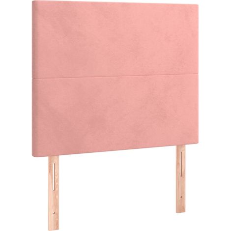 Maison Exclusive - Testiera Rosa 100x5x118/128 cm Velluto
