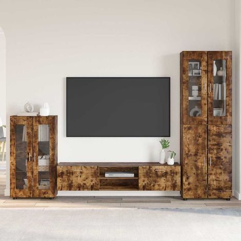 Teenpull – TV-Schrankset FLORIN 3 pcs Geräucherte Eiche Holzwerkstoff (1/5)