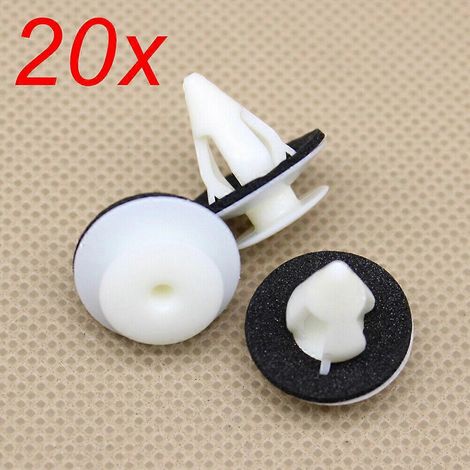 20 clips de fixation en nylon pour moulures de bas de caisse et portes Lexus Toyota Corolla (1/2)