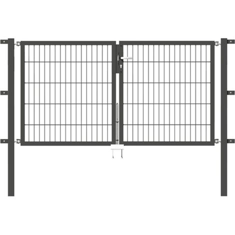 ALBERTS Doppeltor Flexo, fvz.anthr.Kst.b.RAL 7016, lichte BxH2000x1000, PF60x60/1500mm (1/3)
