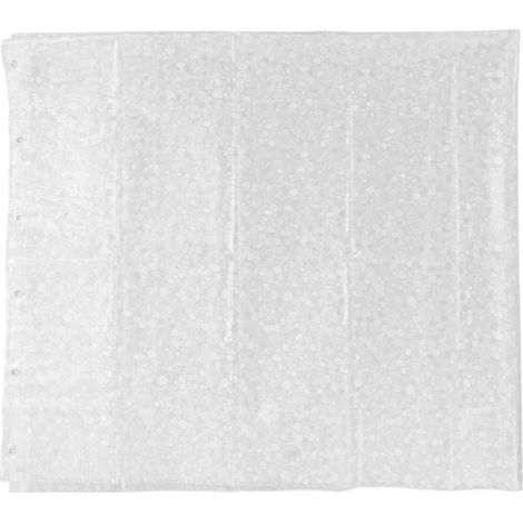 Wasserdichter, transparenter Duschvorhang aus PEVA, 180 x 200 cm, mit Ösen und Ringen aus Edelstahl für das Badezimmer (1/5)