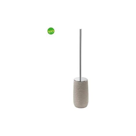 Portascopino wc da appoggio in resina modello gemini cm Ø 10x45,7 tortora Gedy (1/2)