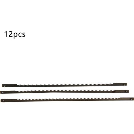 12 lames de scie sauteuse à 18 dents en acier au carbone pour la découpe du bois et du métal