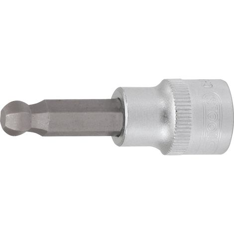 1/4" Bit-Stecknuss Innensechskant mit Kugelkopf, 4 mm (1/2)
