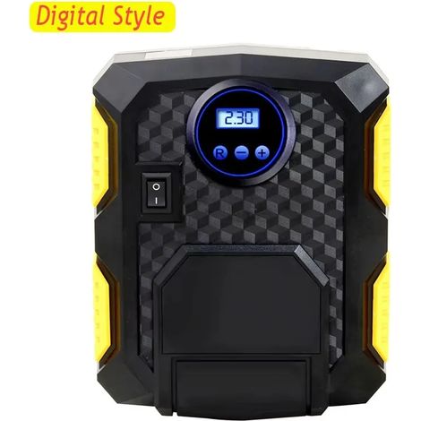 Pompe de gonflage numérique pour pneus, compresseur d'air portable pour véhicules 12 volts CC (1/5)