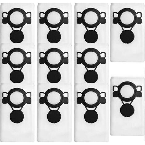 Packung mit 11 Staubsaugerbeuteln für Makita P-72899 VC2000L VC2010L VC2012L VC2511L und Fleecebeuteln für Nilfisk Aero 20 / AERO 21