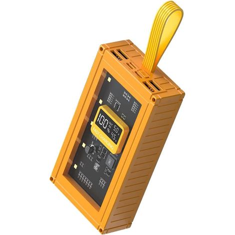 Adaptateur d'alimentation mobile de 20 000 mAh avec charge rapide de 120 W et affichage LED clair pour le camping en plein air Aventure Adaptateur d'alimentation mobile (1/5)