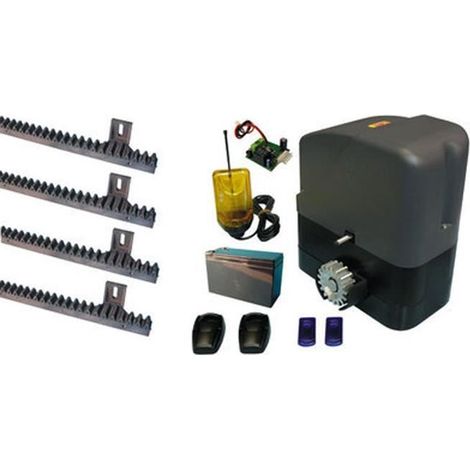Kit Motorisation pour portail coulissant 12V - bloquant 400 kg max
