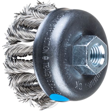 PFERD TOOLS COMBITWIST Topfbürste gezopft TBG Ø 65 mm M14 Edelstahl-Draht-Ø 0,50mm Winkelschleifer